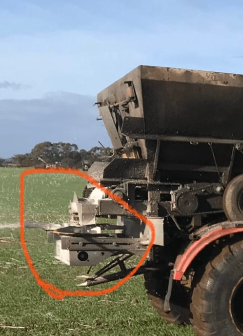 Marshall Spreader with landaco spinners